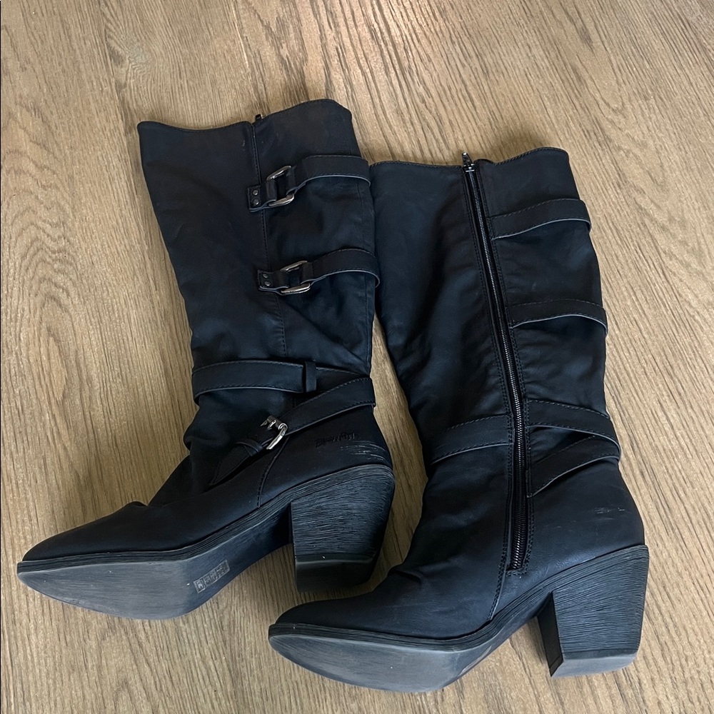 Blowfish Black Knee-High Boots